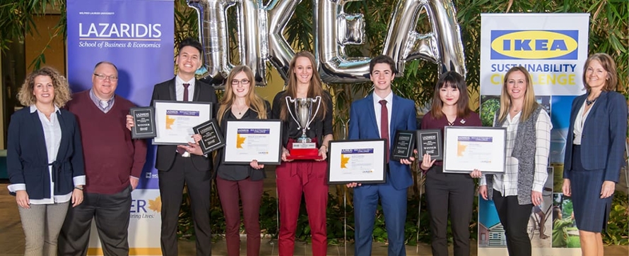 Lazaridis business school student winners of ikea sustainability challenge