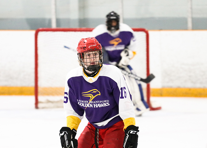 hockey player during game
