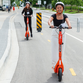 Image - E-bikes and e-scooters roll into Laurier’s Waterloo campus