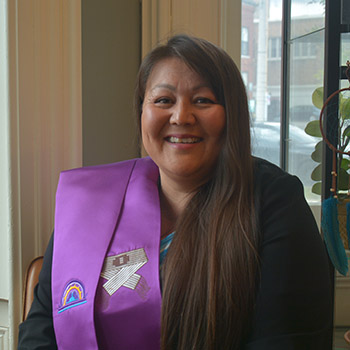 Kawennakon Bonnie Whitlow, Indigenous special projects officer at Laurier